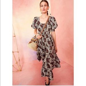 Ulla Johnson Juniper dress size 6- cream pattern